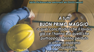 Buon 1&deg; Maggio - Festa dei lavoratori 