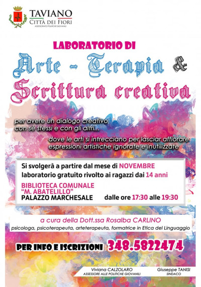 Progetto di ARTE TERAPIA per Ragazzi