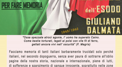 GIORNO DEL RICORDO -   Vittime delle Foibe e dell'Esodo Giuliano Dalmata
