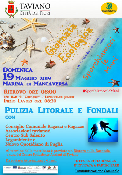 Gionrata Ecologica - Marina di Mancaversa 19 Maggio 2019 Gionrata Ecologica - Marina di Mancaversa 19 Maggio 2019