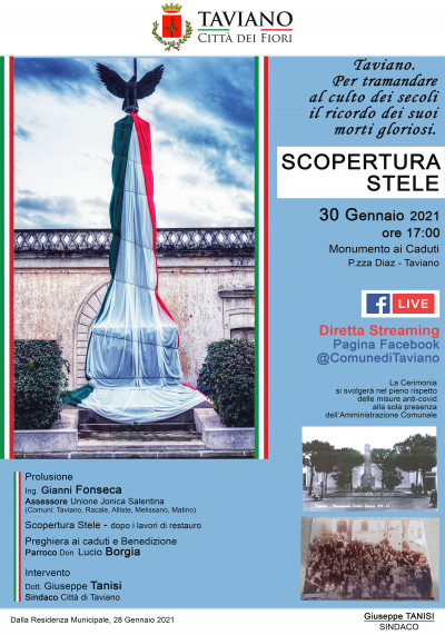 MONUMENTO AI CADUTI - Scopertura Stele