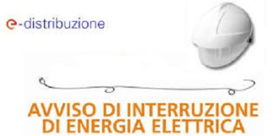 Avviso interruzione energia elettrica 
