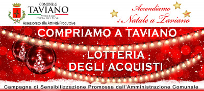 LOTTERIA DEGLI ACQUISTI - COMPRIAMO A TAVIANO
