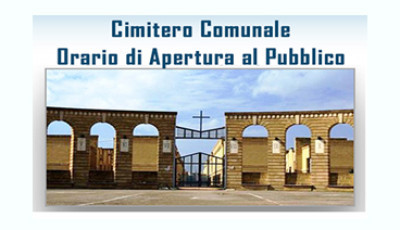 Avviso Apertura Cimitero Comunale - Luned&igrave; 1 Maggio 2023