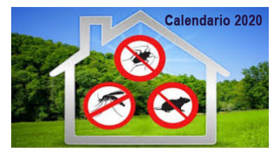 CALENDARIO INTERVENTI DISINFESTAZIONI 2020