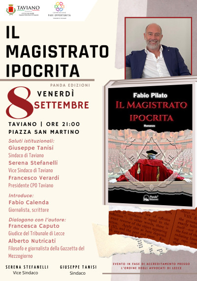 Presentazione del Libro Il Magistrato Ipocrita di Fabio Pilato
