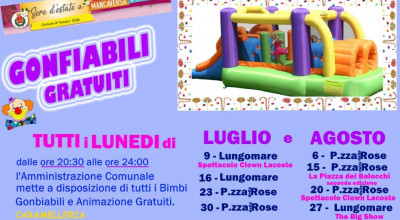 Gonfiabili gratuiti!