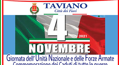 4 NOVEMBRE 2021 - Festa dell'Unit&agrave; Nazionale e delle Forze Armate, Com...