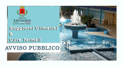 Avviso Pubblico - Soggiorni Climatici e Cure Termali 2025