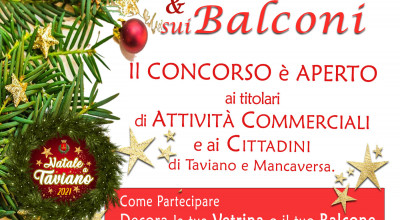 CONCORSO NATALE in VETRINA e sui BALCONI &ndash; 2021