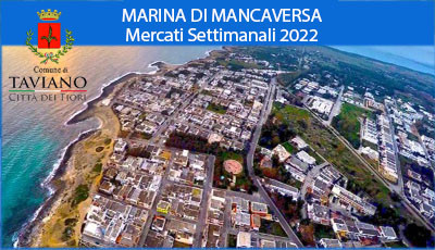 Mercati Settimanali nella Marina di Mancaversa - Stagione Estiva 2022