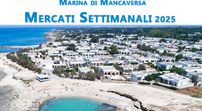 Mercati Settimanali nella Marina di Mancaversa - Stagione Estiva 2025