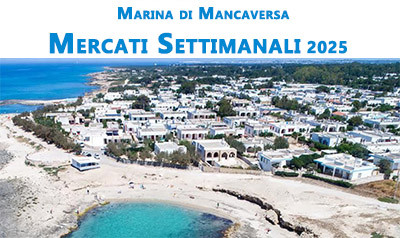 Mercati Settimanali nella Marina di Mancaversa - Stagione Estiva 2025