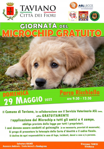 GIORNATA DEL MICROCHIP GRATUITO
