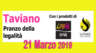 Pranzo della Legalit&agrave; - 21 Marzo 2019