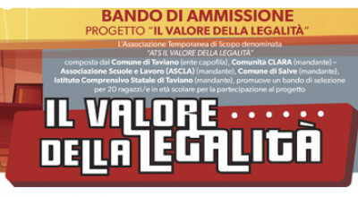 Progetto Il Valore della Legalit&agrave;. Riapertura termini per la Selezione...
